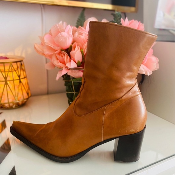 STEVE MADDEN Brown Cowboy Boots - Picture 2 of 12